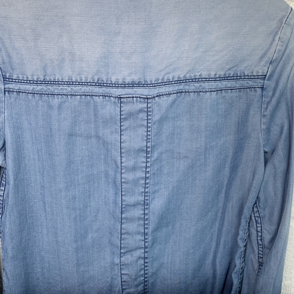Anthropologie Holding Horses Ombre Tencel Button Down Long Sleeve Top size XS - Picture 8 of 8